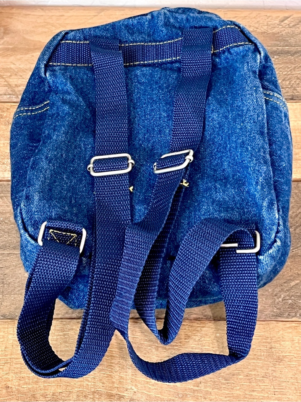 Vintage Looney Tunes Tweety Bird Blue Denim Mini Backpack - Picture 5 of 8